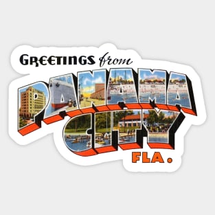 Greetings from Panama City Sticker